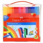 辉柏嘉（Faber-castell）水彩笔30色套装可拼切积木儿童水彩填色涂鸦笔155077