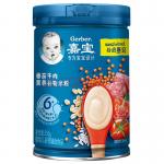 嘉宝(Gerber)婴儿辅食 番茄牛肉营养谷物米粉 宝宝米糊2段250g(6-36个月适用)