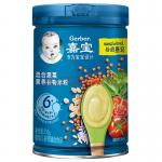 嘉宝(Gerber)婴儿辅食 混合蔬菜营养谷物米粉 宝宝高铁米糊2段250g(6-36个月适用)